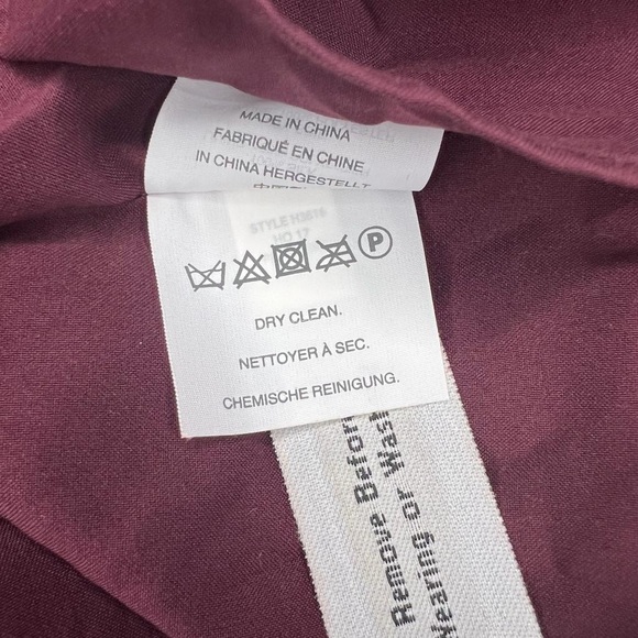 NWT MADEWELL 100% SILK Vneck Short Sleeve Flutter Hem Lined Dress Stars 12 - Picture 14 of 15